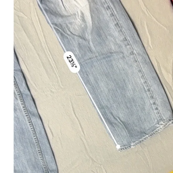 BKE Derek Straight Leg Jeans Light Wash Blue Denim 100% Cotton 34L - Picture 4 of 9